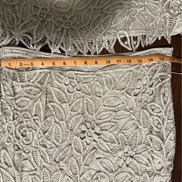 Silken Poetry Silk Handmade Crochet Beaded Maxi Skirt & Blouse Set M-L - Picture 6 of 13